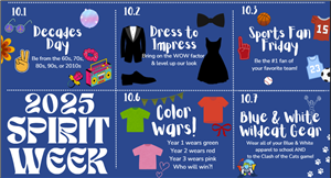 Spirit Week Theme Days